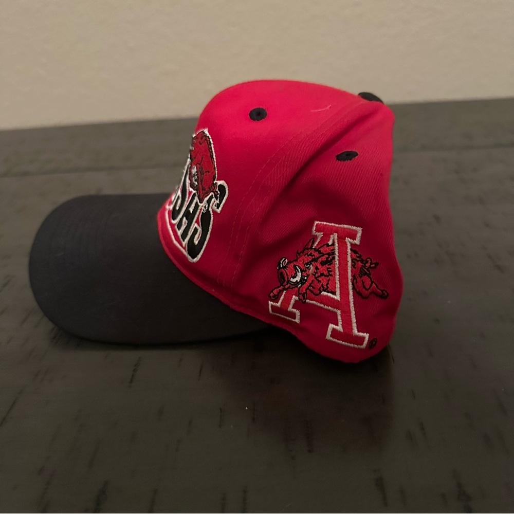 Vintage 90s Arkansas Razorbacks SnapBack Hat - Picture 2 of 5